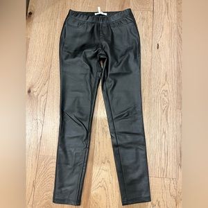 BCBG Leather skinny pants